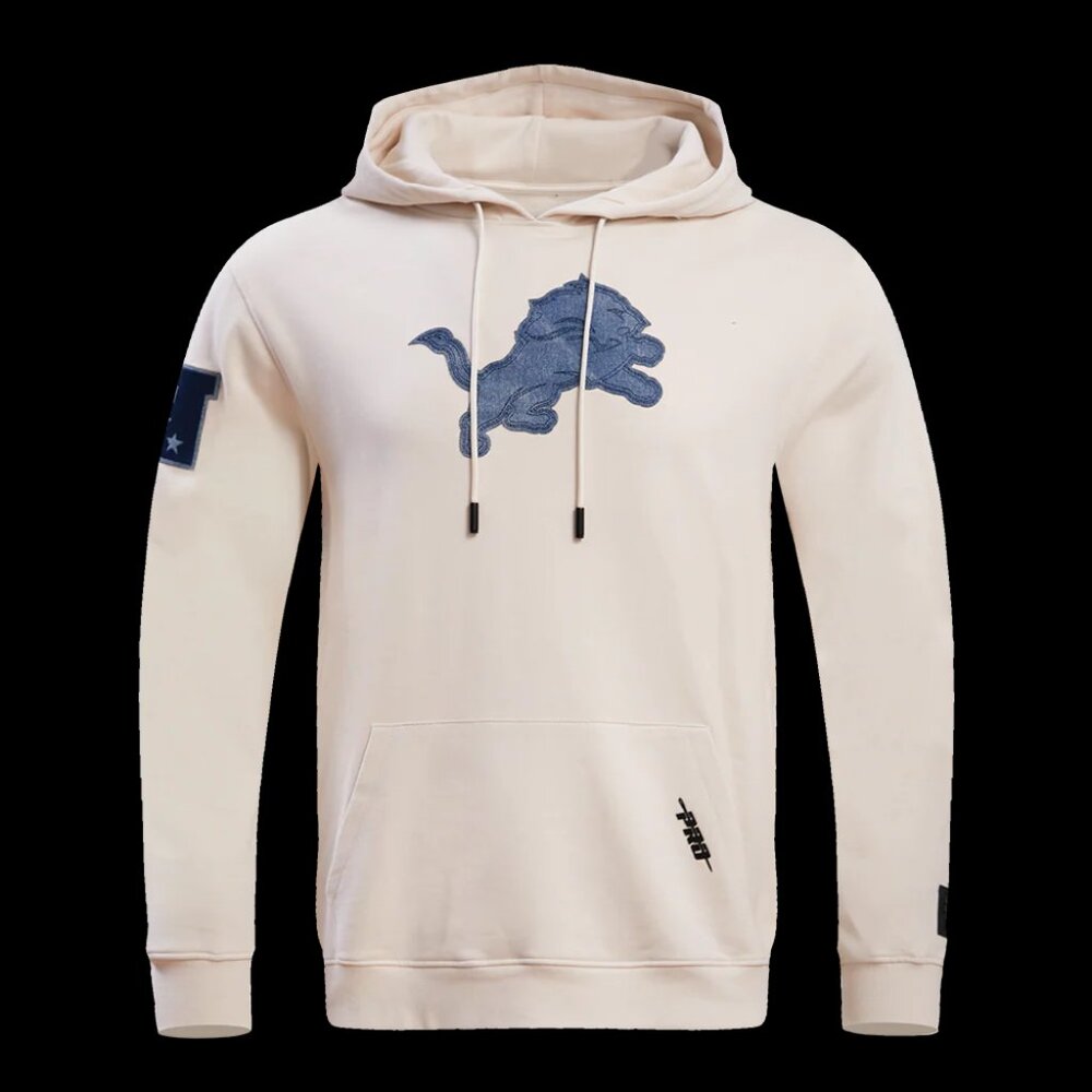 NFL DETROIT LIONS VARSITY BLUES MEN'S PULLOVER HOODIE